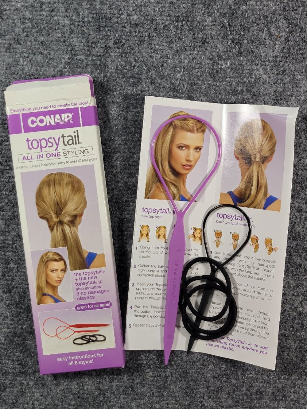 Conair Topsy Tail All In One Styling Kit for All Hair Types